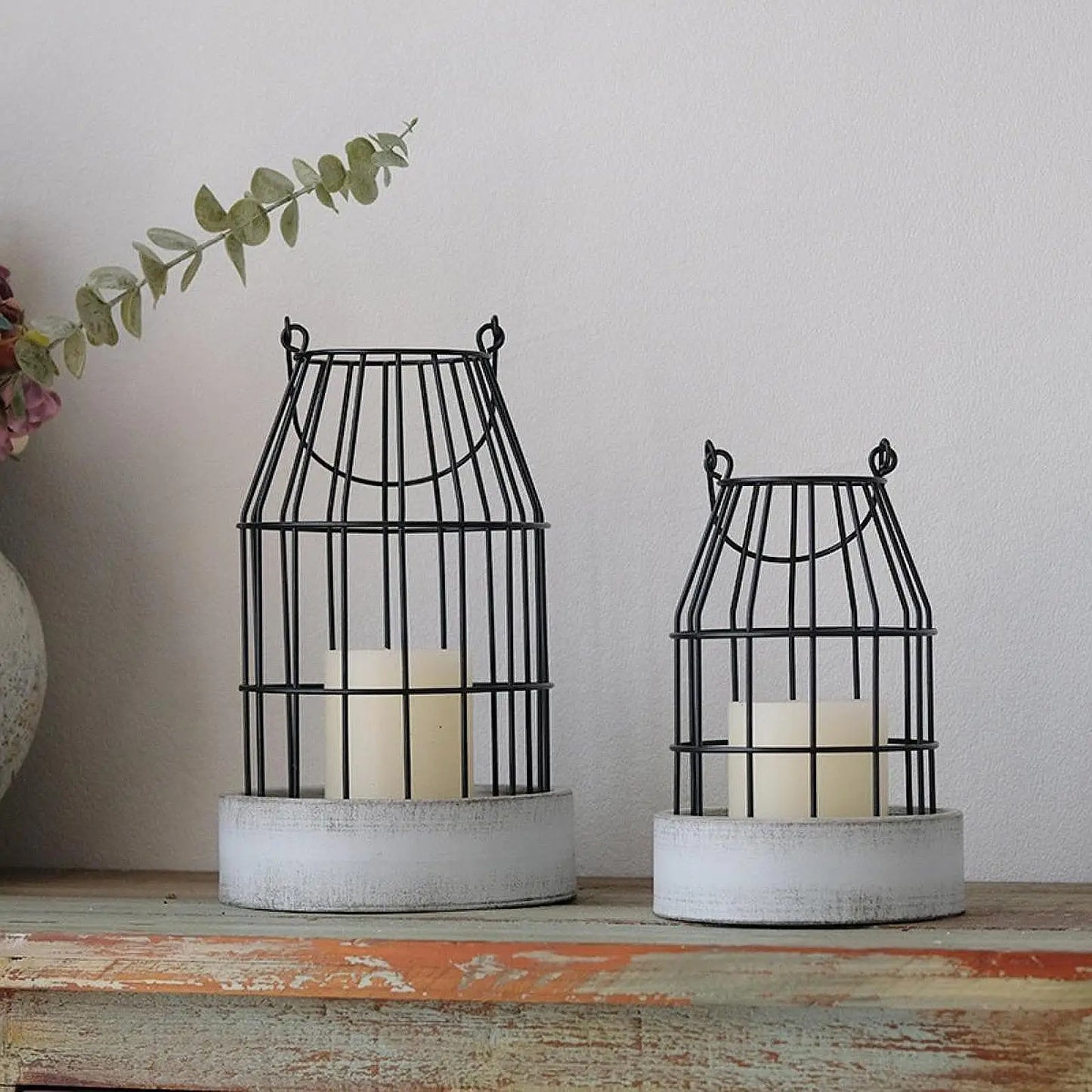 Candle Lanterns - Vintage Style Cage Holders