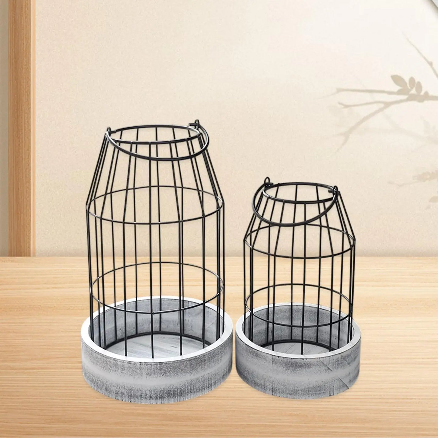 Candle Lanterns - Vintage Style Cage Holders