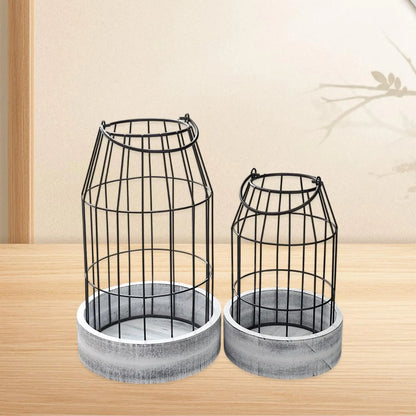 Candle Lanterns - Vintage Style Cage Holders